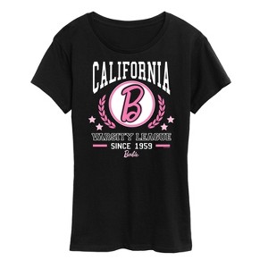 Women's - Barbie - Barbie Varsity League Short Sleeve Graphic T-Shirt - 1 of 4