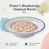 Portmeirion Potter's Brushstroke Oatmeal Bowl, Set of 4, Ideal for Porridge, Soup, Desserts, Durable Earthenware Bowls, Made in UK - Grey - 2 of 4