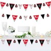 Big Dot of Happiness 30 Piece Red Graduation Party Pennant Triangle Banner - 2 of 4
