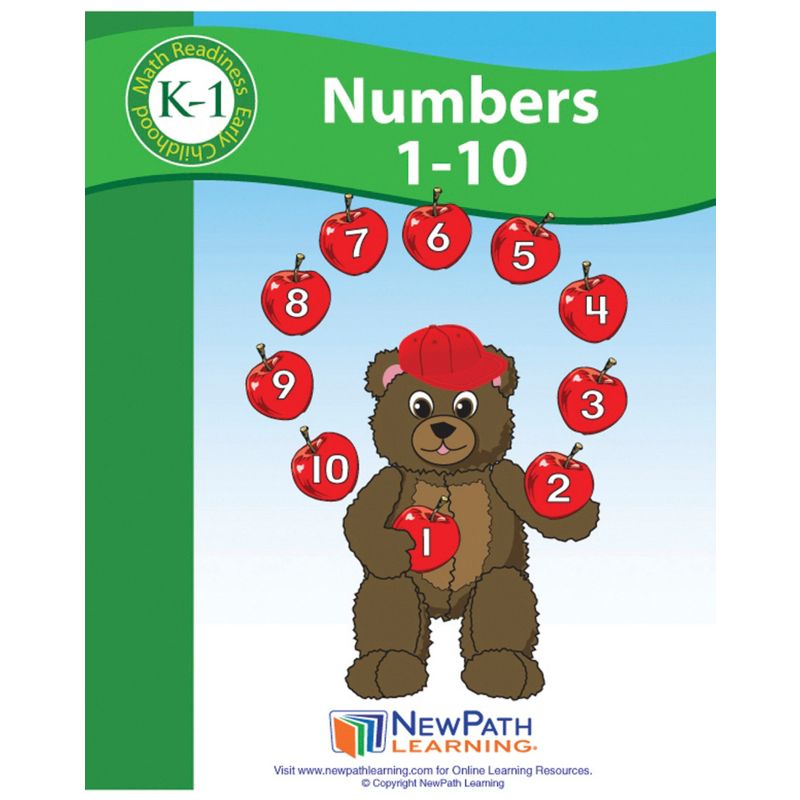 NewPath Learning Numbers 1 to 10 Student Activity Guide, Grade K to 1, 1 of 2