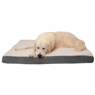 FurHaven Faux Sheepskin & Suede Deluxe Orthopedic Mattress Dog Bed