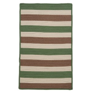 Colonial Mills Stripe It - Moss-stone sample swatch Rug - 1 of 3