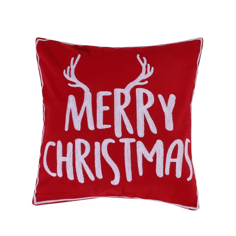 Rudolph Holiday Decorative Pillow Red - Levtex Home, 1 of 5