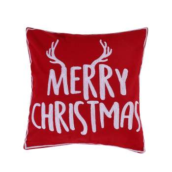 Rudolph Holiday Decorative Pillow Red - Levtex Home