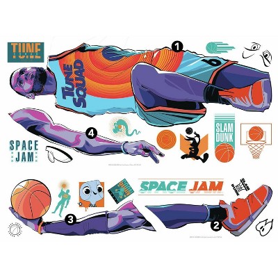 Space Jam Lebron Peel and Stick Giant Wall Decal - RoomMates