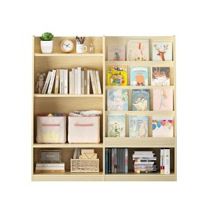 Gulches Kids Bookshelf and Toy Storage Multifunctional 4 Tier Wooden ...
