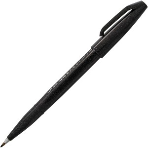 Pentel Arts Sign Pen Brush Tip, Black Ink, Pack of 12 - 1 of 3