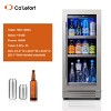 Ca'Lefort Beverage Cooler Refrigerator Soda Drink Mini Fridge 15 in. 100 Cans (12 oz.), Built-in or Freestanding Frost-Free - 4 of 4