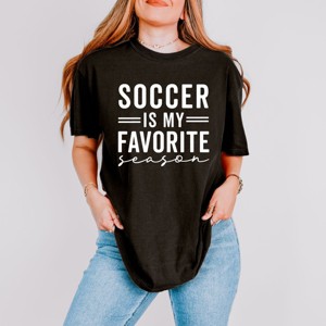 Simply Sage Market Soccer Is My Favorite Season Garment Dyed Tee - 1 of 4