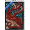 Trends International Lantern Press - Yachats, Oregon, Octopus Mosaic Framed Wall Poster Prints - 3 of 4