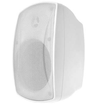 Monoprice WS-7B-52-W 5.25in. Weatherproof 2-Way 70V Indoor/Outdoor Speaker White (Each) For Whole Home Audio Systems Restaurants Bars Patio Poolside