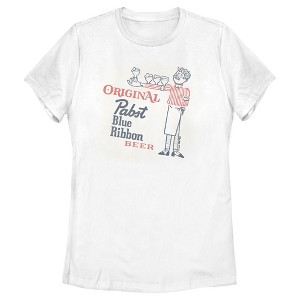 Women's Pabst Waiter Blue Ribbon T-Shirt - 1 of 4