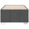 vidaXL - Twin upholstered Bed Frame Dark Gray - Contemporary Fabric Bedstead - Sturdy Base & Mattress Support - 4 of 4
