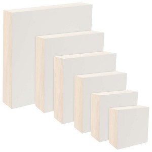 Jerry's Artarama Da Vinci Pro Resist-Grip Coarse Textured Gesso Board, 6 Multi-Size Squares, 2" Depth Art Boards for Painting - 1 of 4