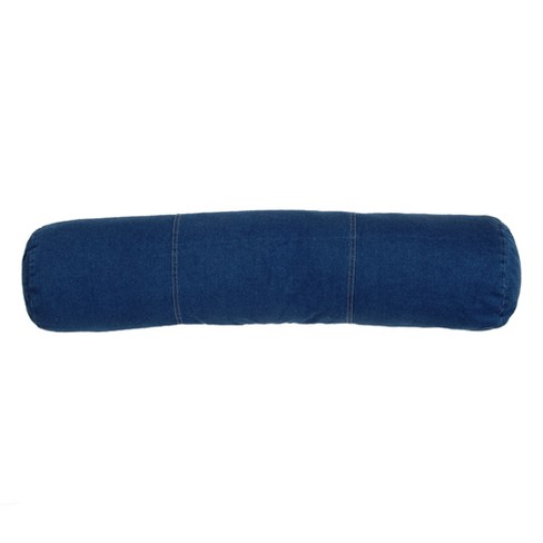 Denim Jumbo Bolster Pillow Blue Target