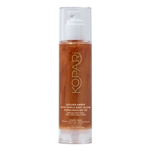 Golden Amber Sun Shield Body Glow Sunscreen SPF 30, 5 fl oz main image 1