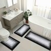 BAGOKIE Ultra Soft 3-Piece Microfiber Bathroom Rug Set - 2 of 4
