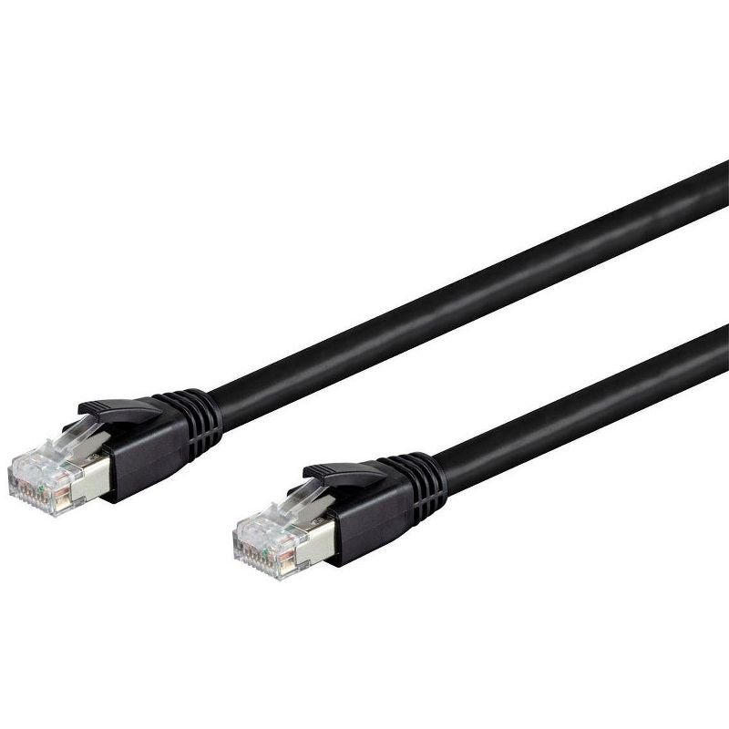 Monoprice Cat8 Ethernet Network Cable - 5 Feet - Black | 2GHz, 40Gbps, 24AWG, S/FTP - Entegrade Series, 2 of 5