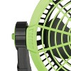 Comfort Gear® 8-In. Variable-Speed Rechargeable Utility Floor Fan with LED Light, FRC25, Green and Black - 4 of 4