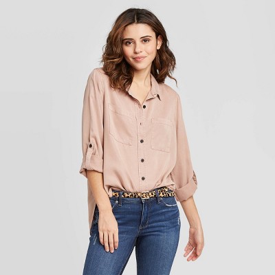 womens denim shirt target