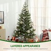 7ft Artificial Sparse Christmas Tree with Steel Stand and 2901 Tips for Home Office Holiday - 4 of 4