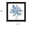 HomeRoots Floral Calligraphy Sketches Black Framed Print Wall Art - 3 of 4