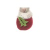 Gallerie II Mouse In Stocking W/Cardinal Fabric Ornament - 3 of 4
