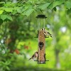 Snynuxx Metal Bird Feeder Tube Hanging Wild Bird Seed Feeder, Steel Hanger Great for Attracting Birds (Coffee) - 2 of 4