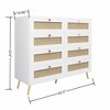 NicBex Rattan Dresser Farmhouse Storage Cabinet Closet Organizers and Storage Dresser for Bedroom, Closet, Living Room - 4 of 4
