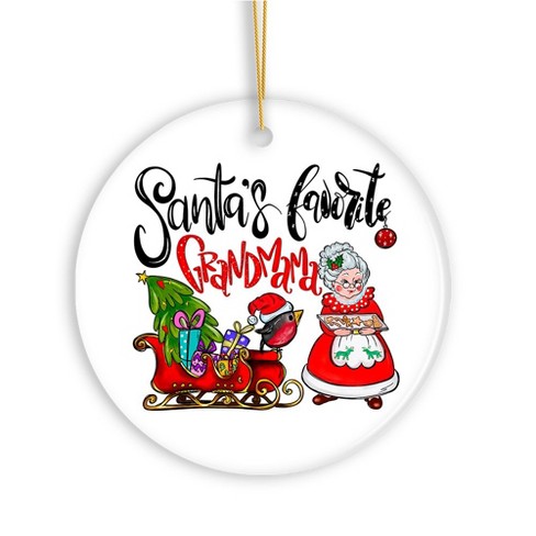 Santa’s Favorite Grandmama Christmas Ornament, Grandmother Gift| OrnamentallyYou - image 1 of 4