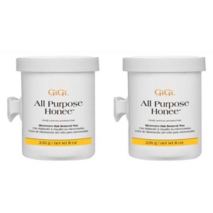 Gigi All Purpose Honee Microwave Wax - 8 oz (PACK OF 2) Painless Full Body Wax: Quality hair removal hard wax - 1 of 4