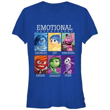 Juniors Womens Inside Out Emotional Adventurers T-Shirt