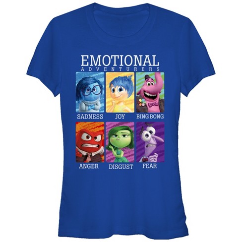 Juniors Womens Inside Out Emotional Adventurers T-shirt : Target