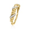 Ross-Simons 0.10 ct. t.w. Diamond Twisted Ring in 14kt Yellow Gold - 3 of 4