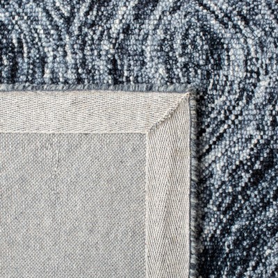 Gray Hand-Tufted Wool 4' x 6' Ikat Area Rug