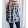 Women's Color Block Frayed Hem Top - Cotton Bleu - 2 of 2