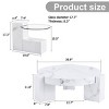 Modern Double Layer Marble Coffee Table with Detachable Glass Top Space Saving Round Table for Living Room Bedroom or Small Spaces-The Pop Home - 4 of 4