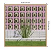 Amanti Art Mid Century Breeze Block Wall with Cactus by Tom Windeknecht Canvas Wall Art Print Framed - 3 of 4