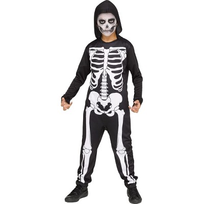 Funworld Skele Jumpsuit Child Costume | Medium : Target