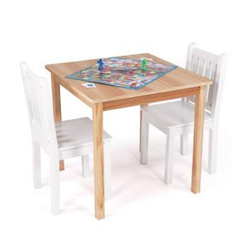 3pc Journey Big Kids' Table and Chair Set Tan - Humble Crew