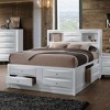 Acme Furniture 86" Full Ireland Bed White - image 2 of 4