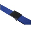 Unique Bargains Neutral Canvas No Holes Slide Buckle Adjustable Waist Belt 1 Pc - 2 of 4