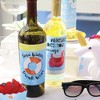 Big Dot of Happiness Make a Splash - Pool Party - Summer Swimming Party Decorations for Women and Men - Wine Bottle Label Stickers - Set of 4 - 2 of 4