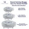 Round Calming Shaggy Faux Fur Donut Pet Bed by Sweet Home Collection® - 2 of 4