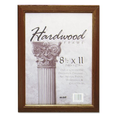 Nudell Solid Oak Hardwood Frame 8-1/2 x 11 Walnut Finish 15815