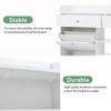 Shoe Cabinet with 4 Flip Drawers, Multifunctional 2-Tier Shoe Storage Organizer with Drawers, Free Standing Shoe Rack for Entrance Hallway, White - 3 of 4
