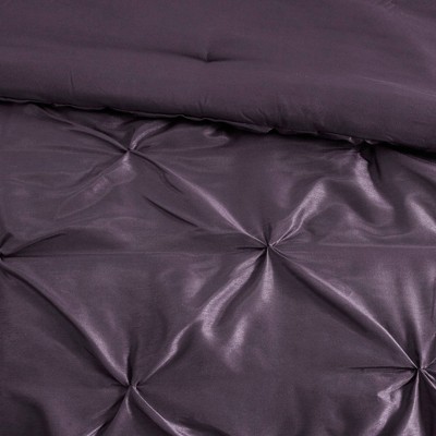 Plum King 7-Piece Tufted Comforter Set with Decorative Pillows