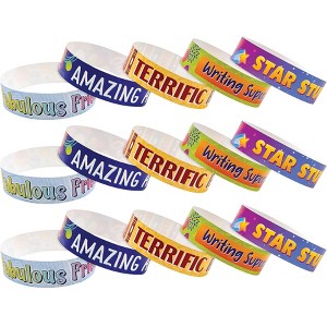 Teacher Created Resources® Positive Reinforcement Brag Bracelets, 10 Designs, 100 Per Pack, 3 Packs - 1 of 4