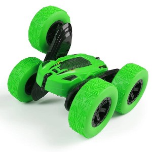 Swtroom Remote Control Car 4WD RC Cars 2.4GHz Electric Race Stunt Toy Car Rechargeable Birthday Gift Green - 1 of 4