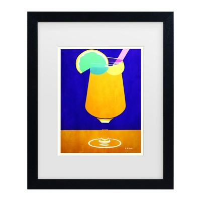 Trademark Fine Art - Bo Anderson Pina Colada Matted Framed Art - 16x20 ...